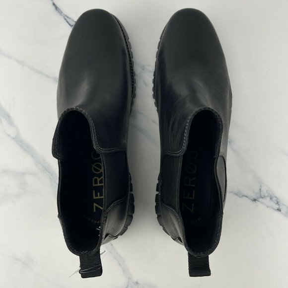 COPY - Cole Haan Zerogrand Size 10 Wide Mens Chelsea Waterproof Black Leather B… - Picture 9 of 12